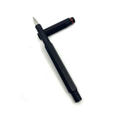 Rotring #600 Black Hexagonal Metal Fountain Pen