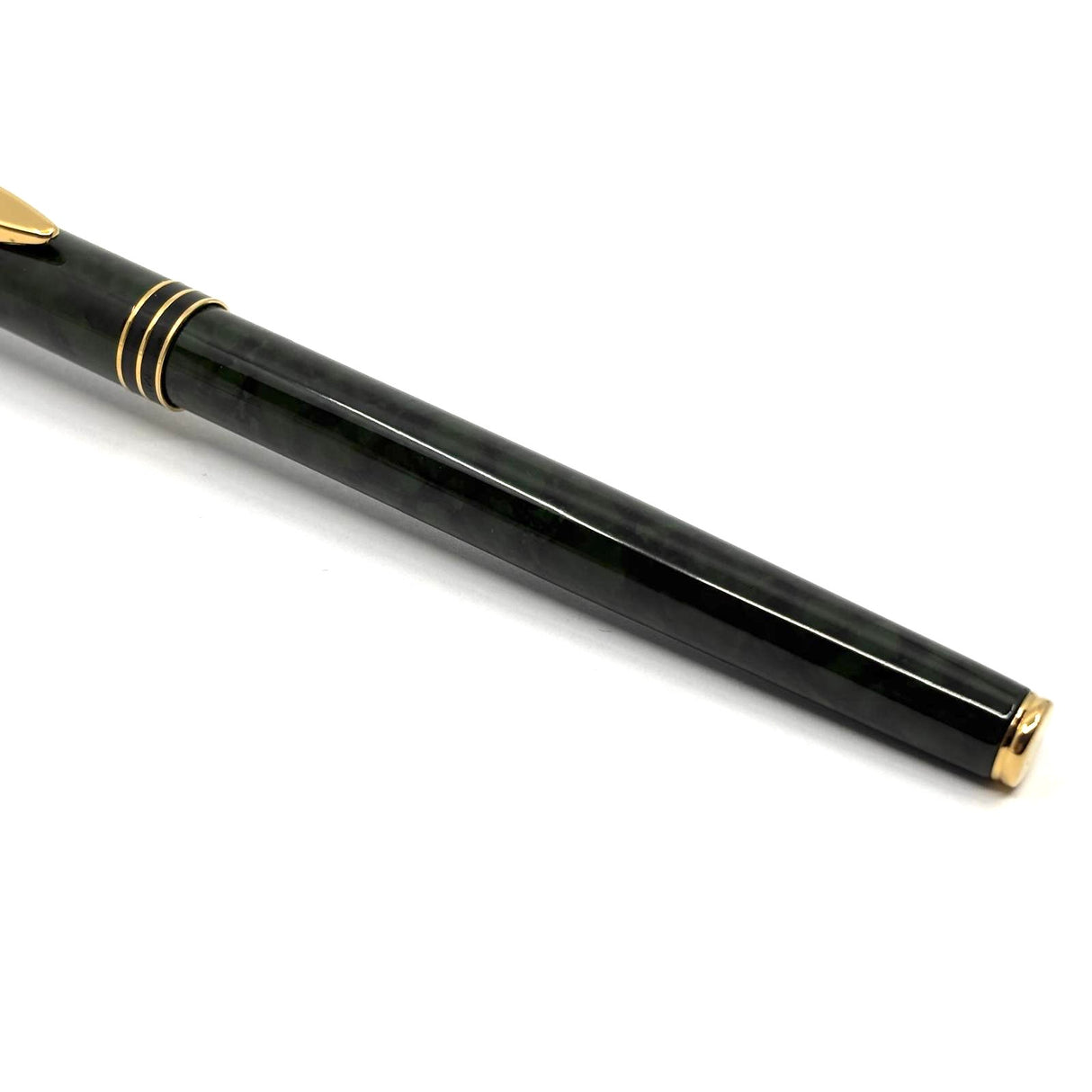 Waterman "Exclusive" Green & Black Marble Lacquered Fountain Pen