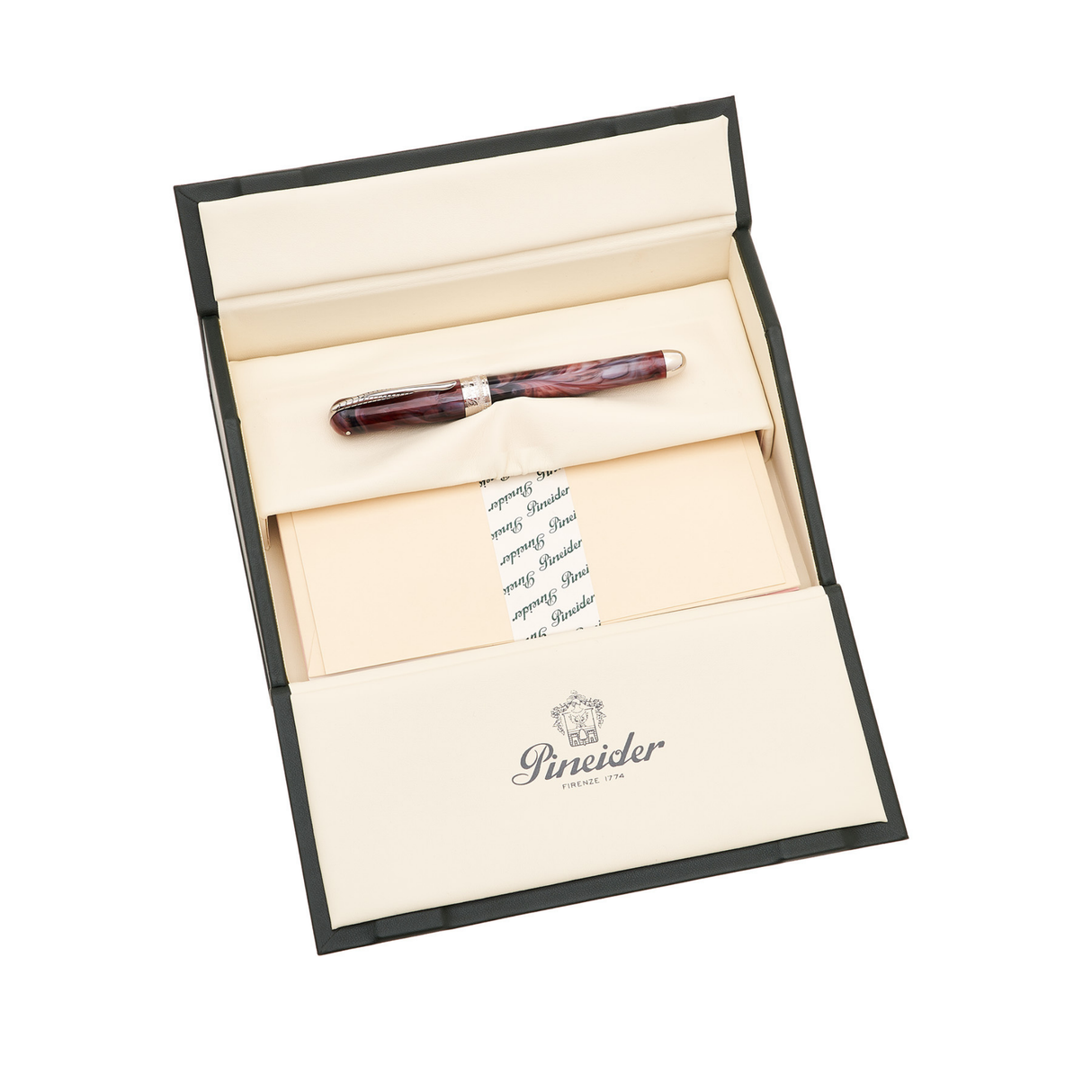 Pineider Avatar UR Mini Red Onyx Palladium Trim Fountain Pen