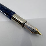 Visconti Amigdala "You & Me" Blue Marbled Limited Edition Fountain Pen  - Fine 14kt Gold  Nib
