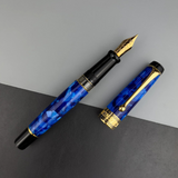 Aurora Optima Auroloide Blue Fountain Pen