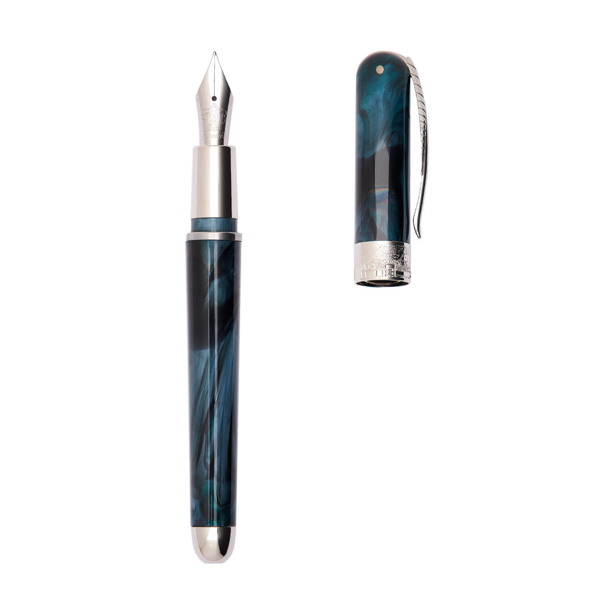 Pineider Avatar UR Mini Imperial Green Palladium Trim Fountain Pen