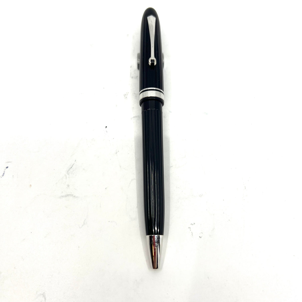 OMAS Black Fluted Ogiva Ballpoint Pen