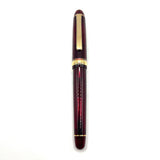 Platinum #3776 Bourgogne Burgundy GT Transparent Fountain Pen - Broad 14kt Gold Nib