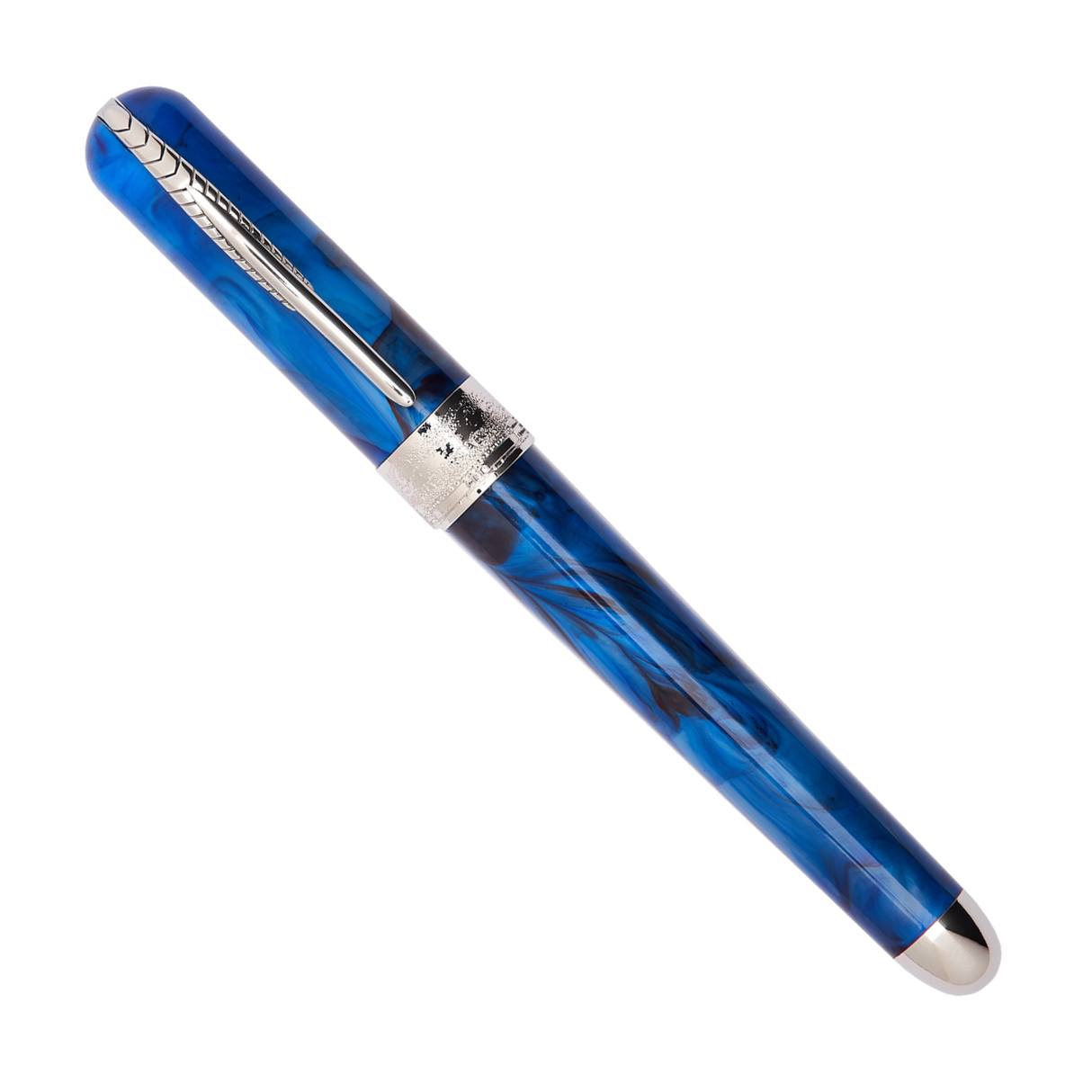 Pineider Avatar UR Mini Red Blue Solidate Palladium Trim Fountain Pen