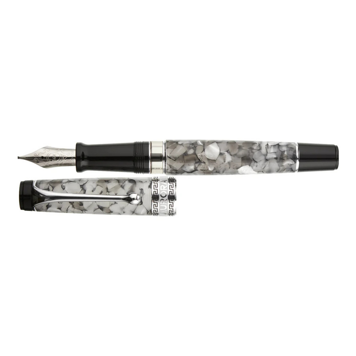 Aurora Optima Auroloide Nero Perla Fountain Pen