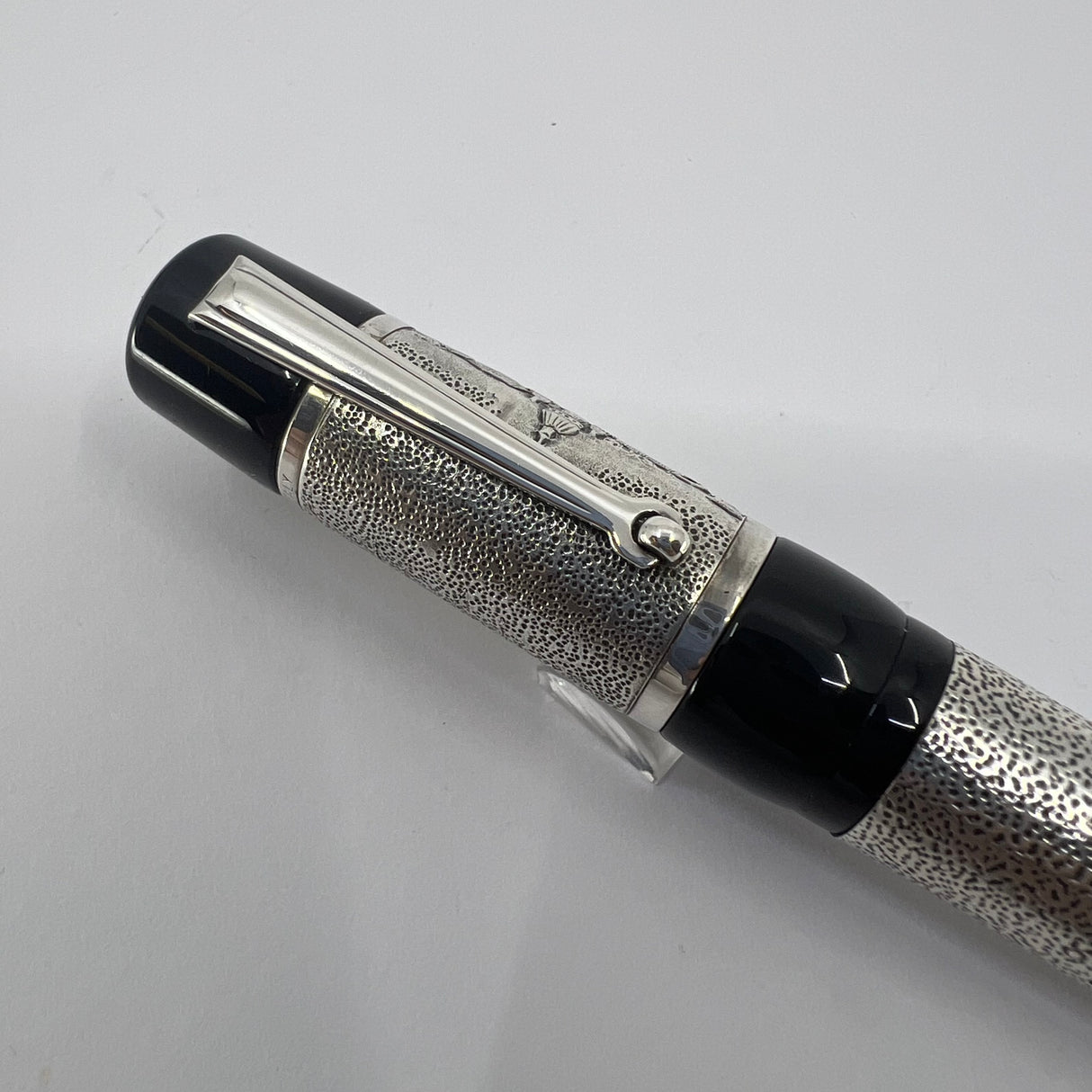 Delta Jubileum Sterling Silver Lever-Fill Limited Edition Fountain Pen - Medium 18kt Gold  Nib