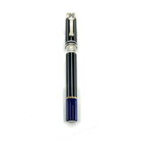 Montegrappa Frank Sinatra Limited Edition Pinstripe Blue Fountain Pen  - Circa 2011 - Medium 18kt Gold Nib