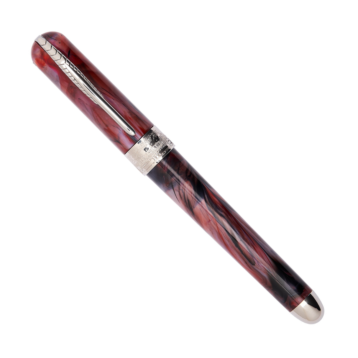 Pineider Avatar UR Mini Red Onyx Palladium Trim Rollerball Pen