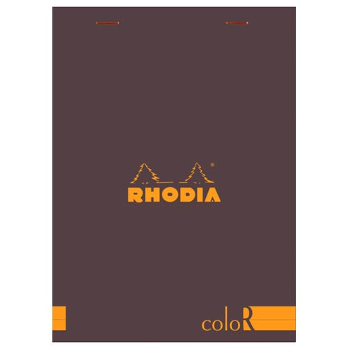 Rhodia Premium Notepads Premium Lined Notepad -70 Sheets Chocolate 6 in. x 8 1/4 in.