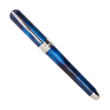 Pineider Avatar UR Mini Red Blue Solidate Palladium Trim Rollerball Pen