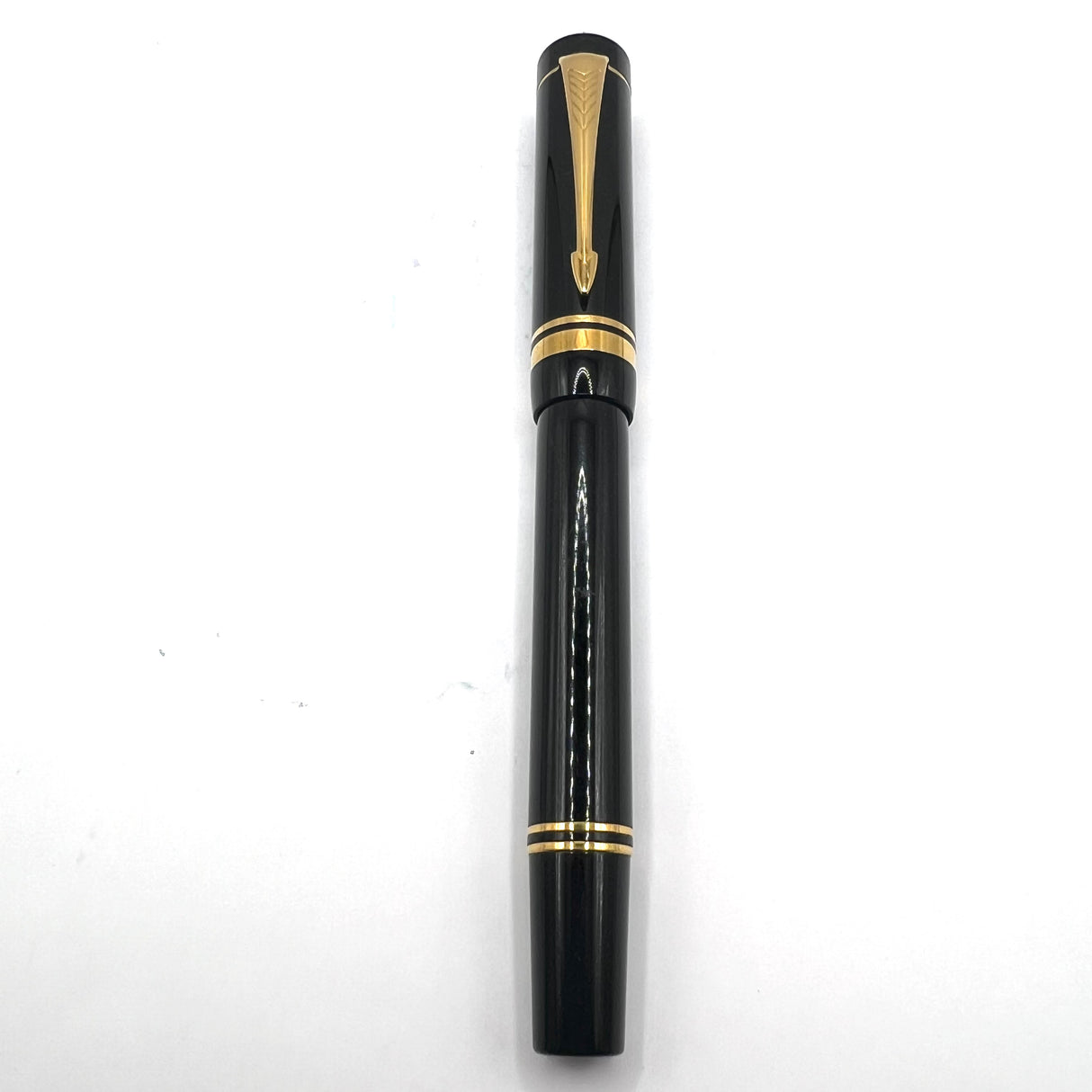 Parker International (Standard Size) Black Duofold Fountain Pen (1989)