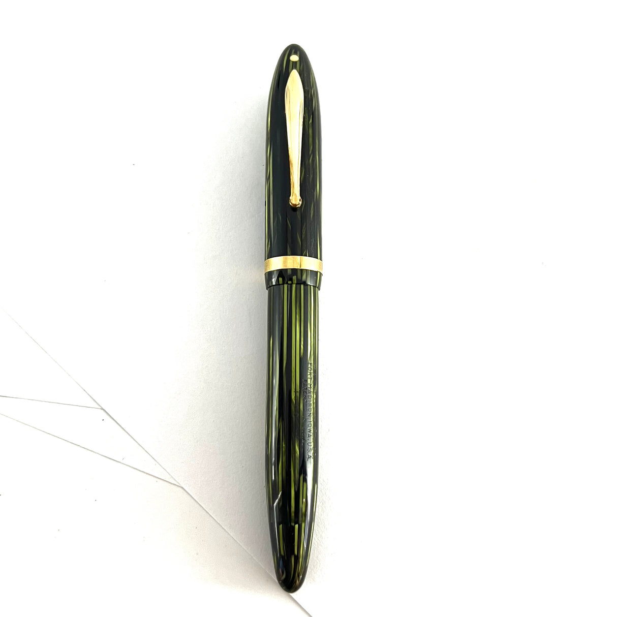 Sheaffer Senior Balance Green Striated Fountain Pen