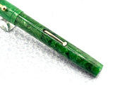 Aikin Lambert  New York "Mercantile"  Jade Green Celluloid   Fountain Pen