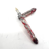 Visconti Millennium One Red Streaked Transparent Limited Edition  Fountain Pen