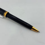 Omas Black Ogiva Fluted gold trim - Ball Pen