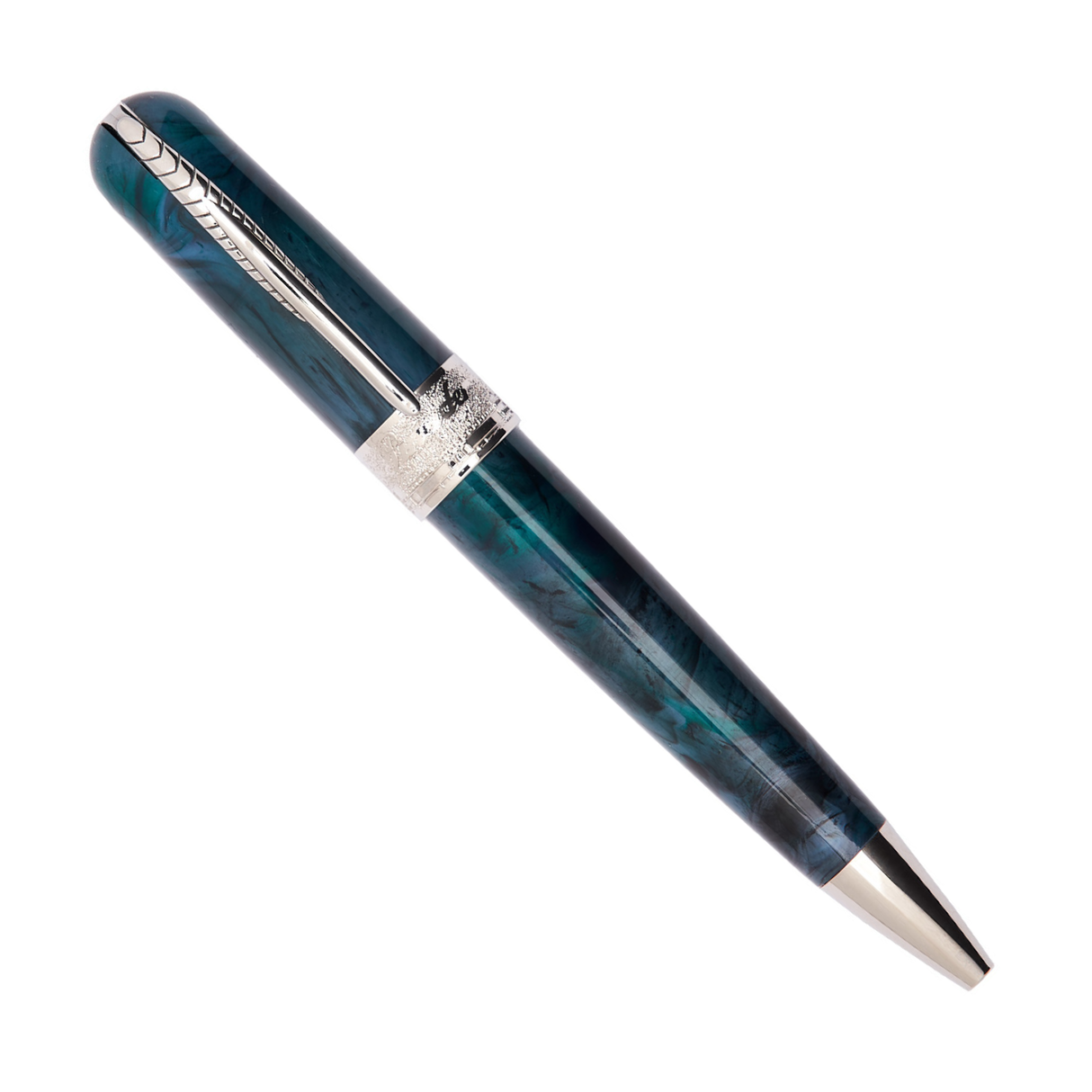 Pineider Avatar UR Mini Imperial Green Palladium Trim Ballpoint Pen