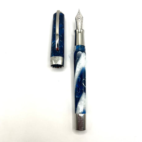 Visconti Opera Elements Translucent Blue/White Fountain Pen