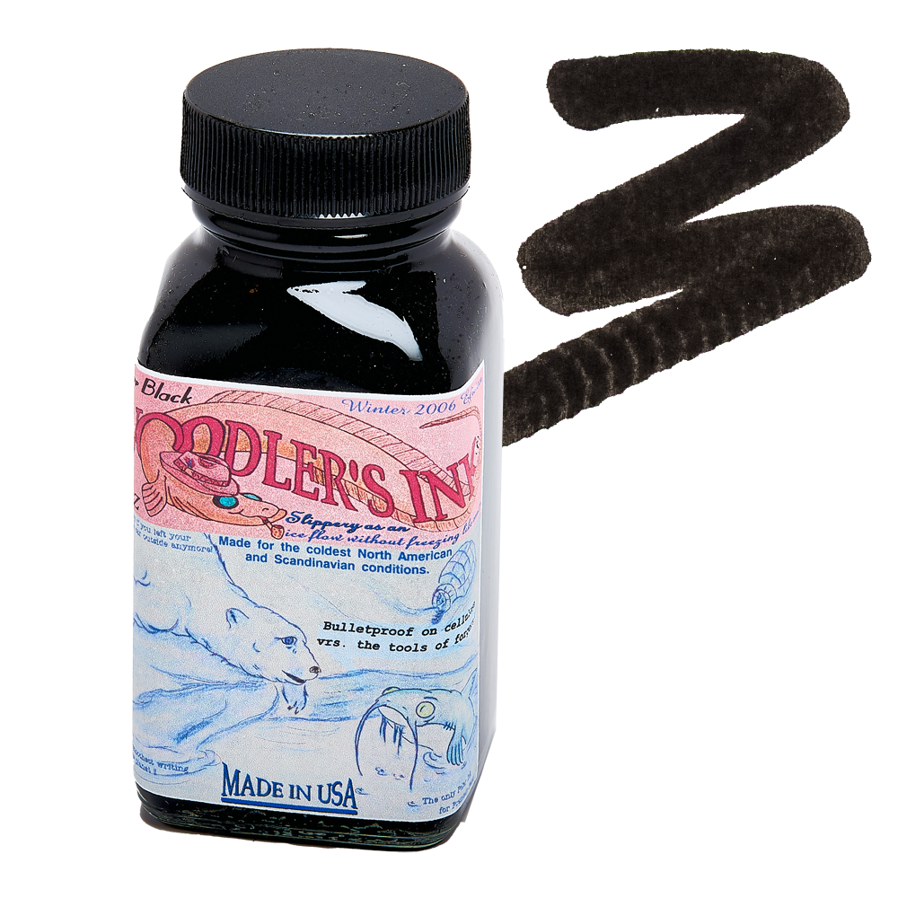 Tinta Noodlers La Couleur Real 3 Oz - Color Azul Oscuro, Calidad Archivo, Hecho En EE.UU.