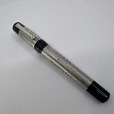 Delta Jubileum Sterling Silver Lever-Fill Limited Edition Fountain Pen - Medium 18kt Gold  Nib