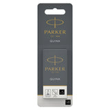 Parker Quink Ink Cartridges in Permanent Black (Pack of 5)