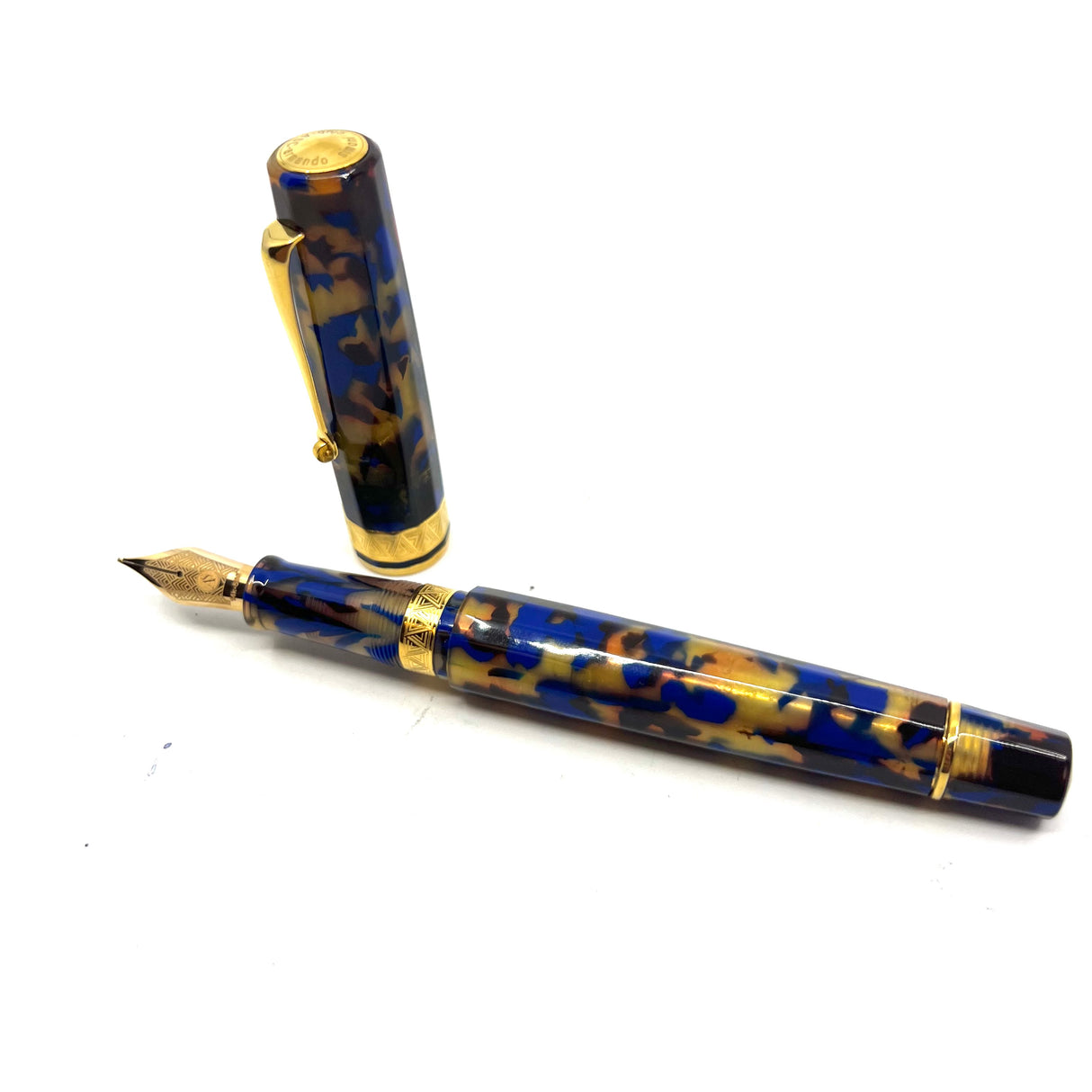 ASC (Armando Simoni Club) Gladiatore Medio Blue Lucens Celluloid Fountain Pen