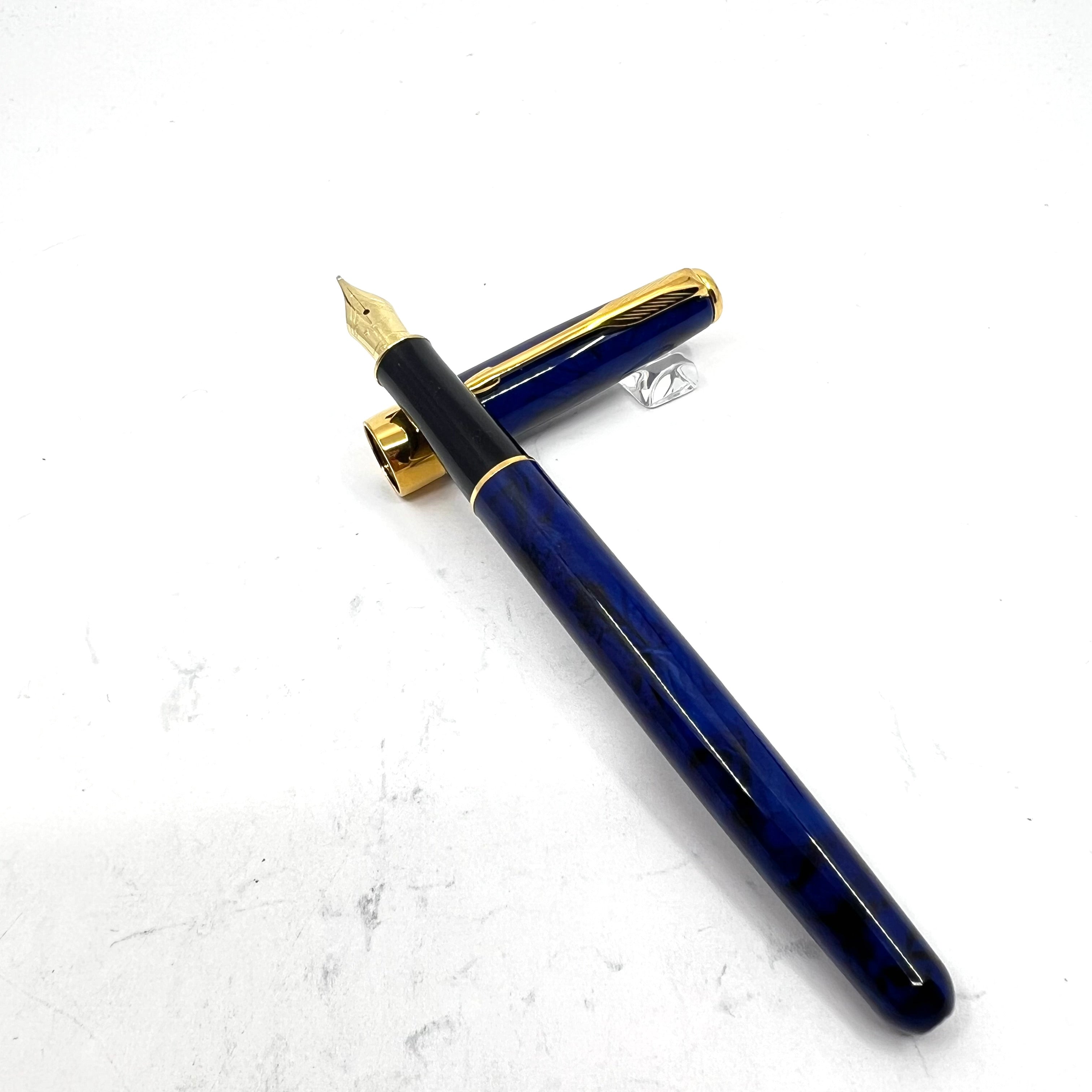Parker Sonnet Blue/Black Marble Laque Fountain Pen – Fountain Pen
