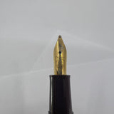 Pelikan M150 Burgundy & Black Fountain Pen - Broad Gold-Plated Nib