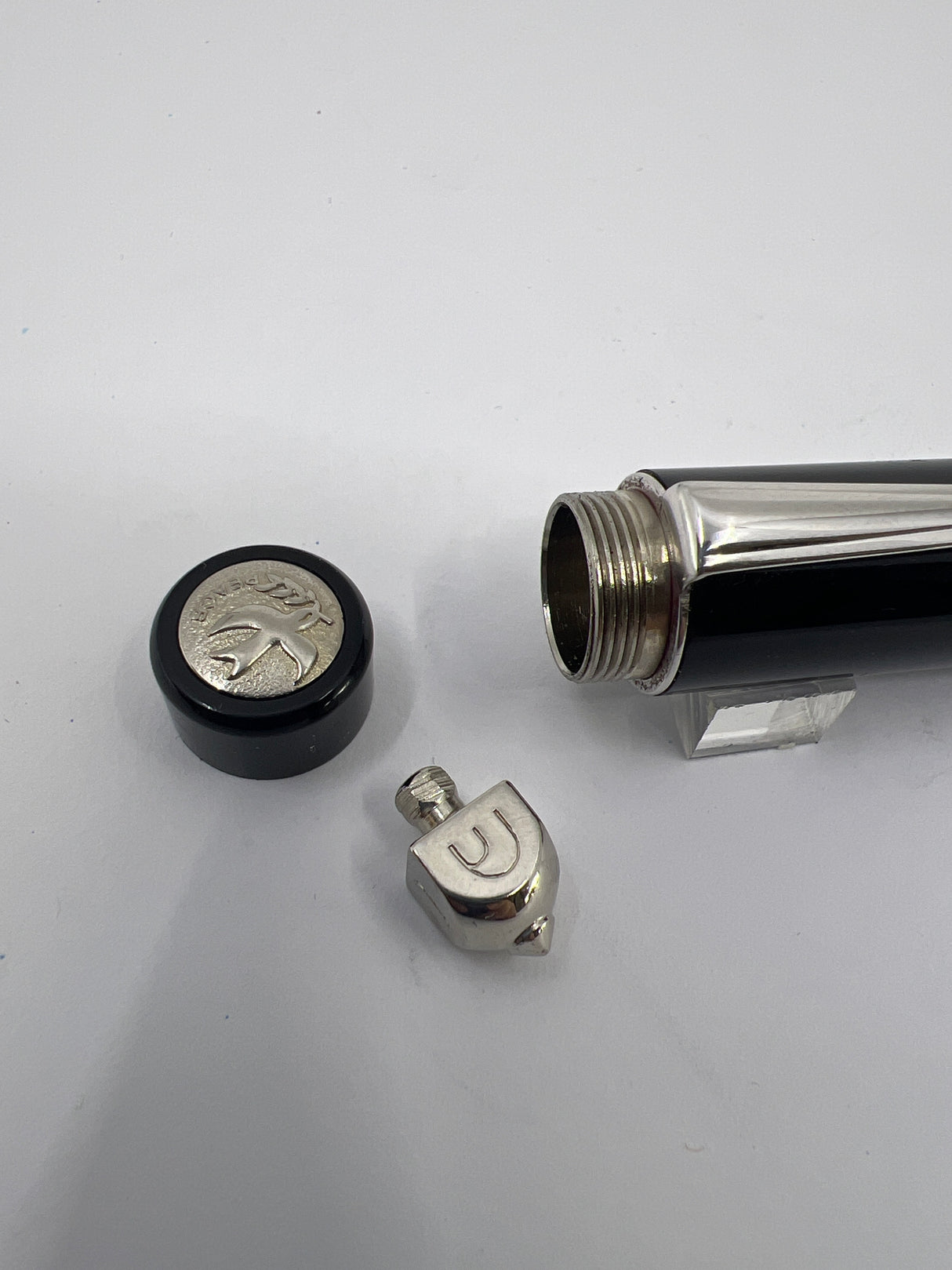 Delta Hanukkah Dreidel  Black - Rollerball Pen