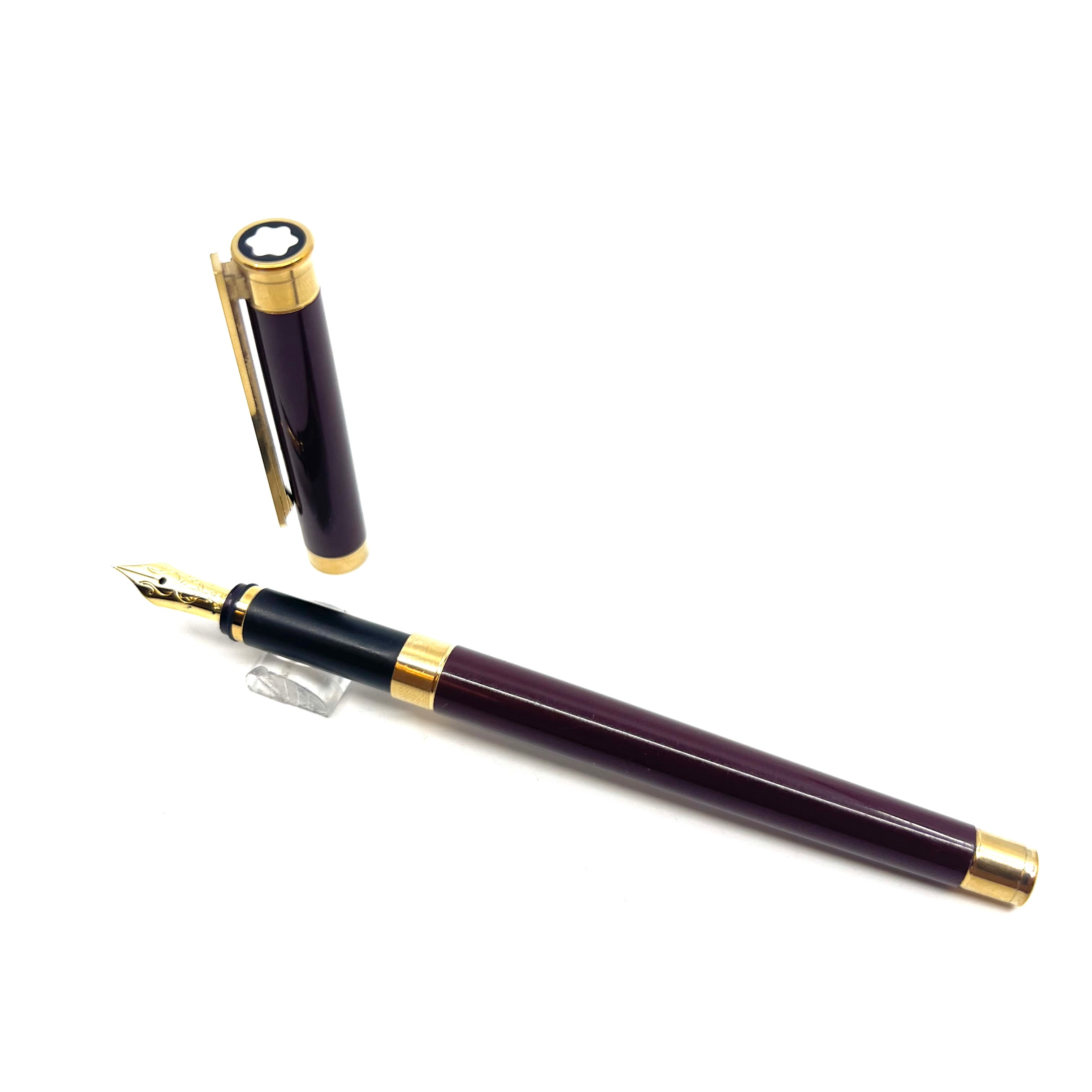 Montblanc Noblesse Burgundy Lacquer Fountain Pen – Fountain Pen