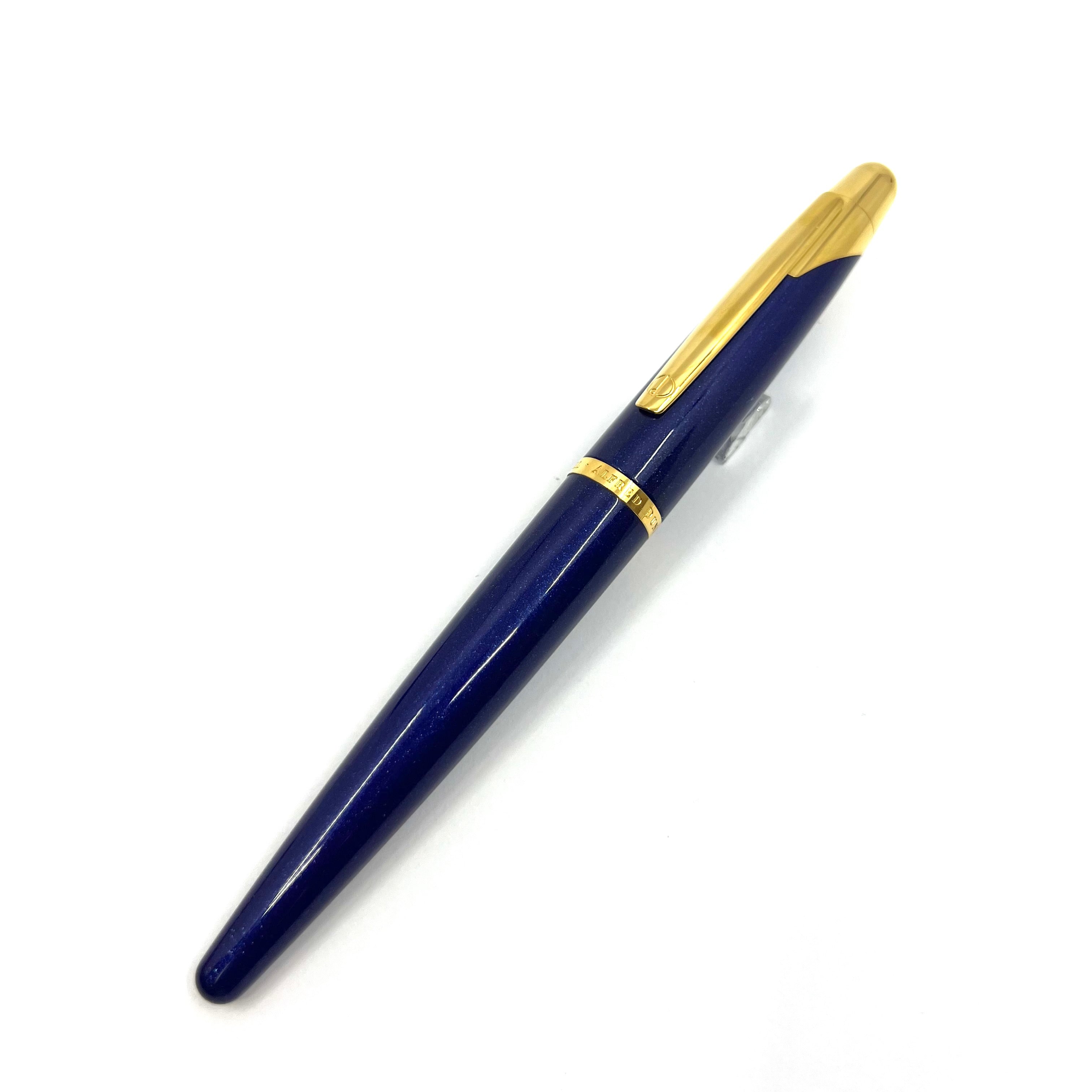 Dunhill AD2000 Cobalt Blue Galaxy Fountain Pen - Fine 18kt Gold