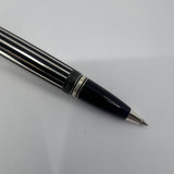 Montblanc Crystal Boheme Rollerball - Sterling Silver Stripes over Black Resin Body