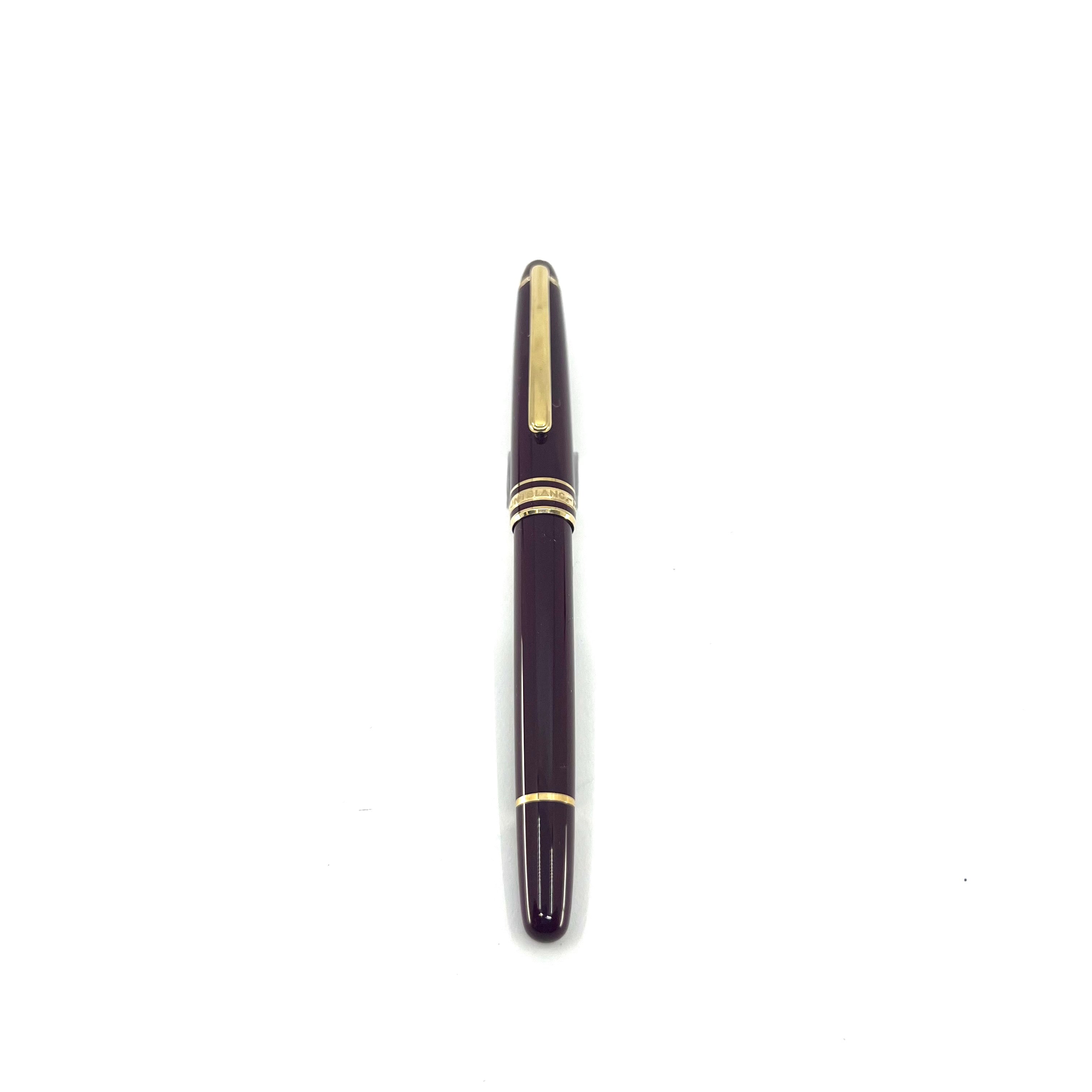 Montblanc #144 Bordeaux Fountain Pen - circa 1995 - Medium 14kt