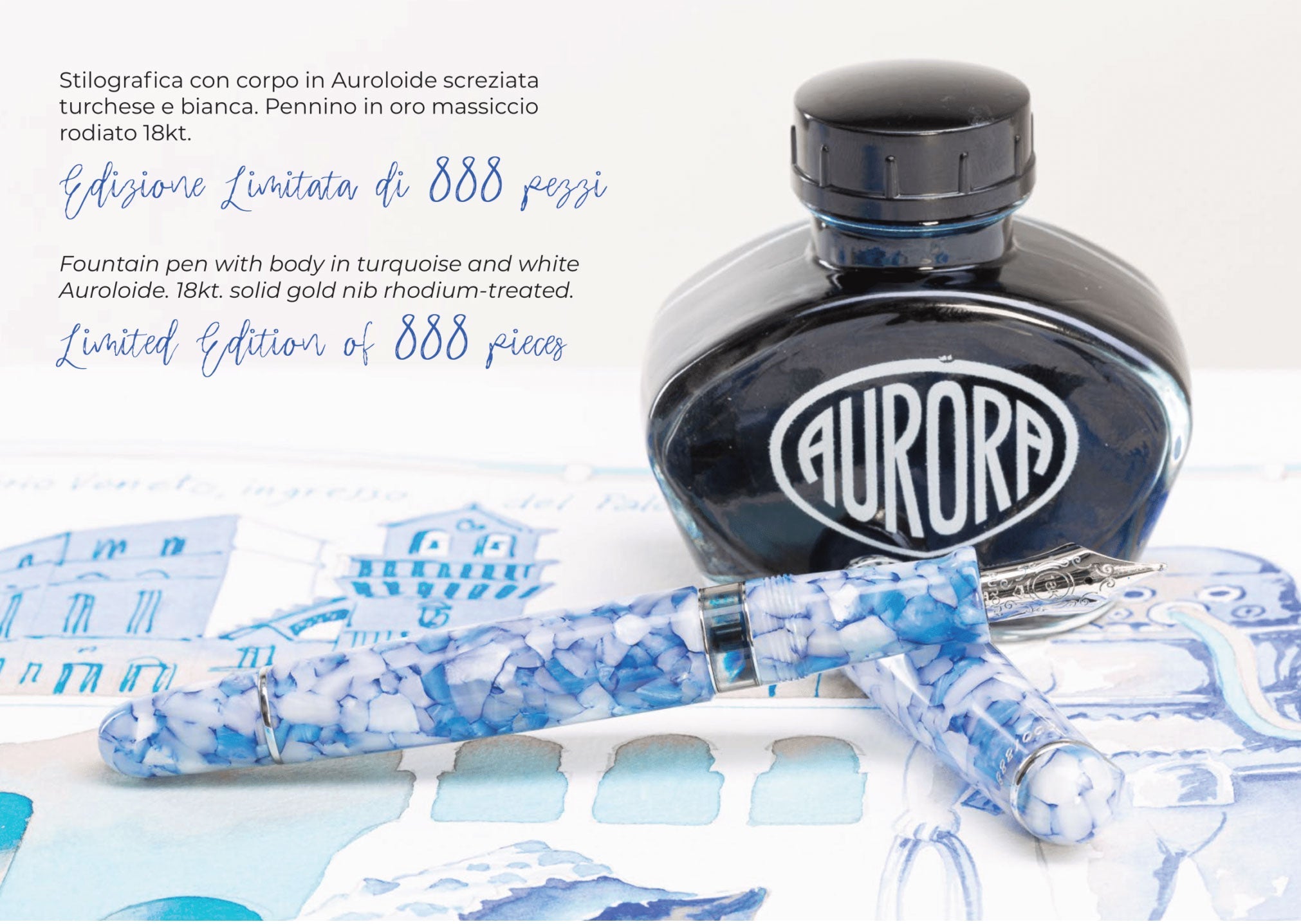 Aurora 888 Matera Limited Edition Fountain Pen – Fountain Pen Hospital