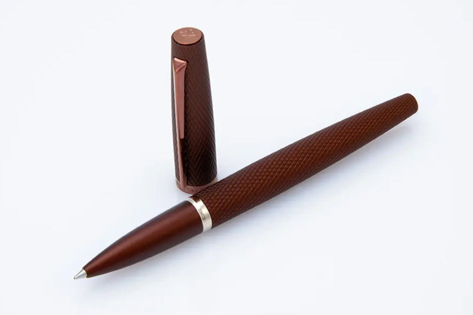 Diplomat Viper Brown Quilloche Rollerball