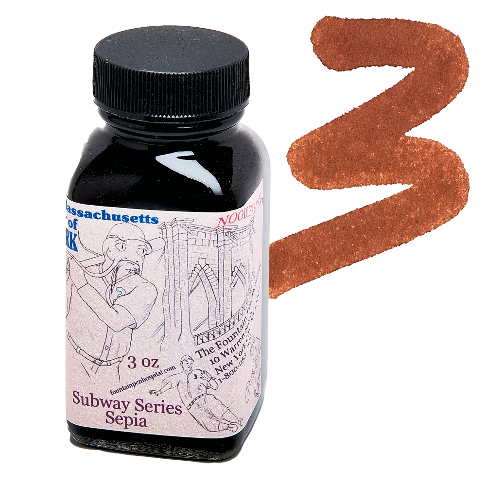 Noodlers Ink Subway Sepia 3oz ink - FPH Exclusive 3 oz. Ink Noodlers Ink Subway Sepia 3oz ink - FPH Exclusive 3 oz. Ink