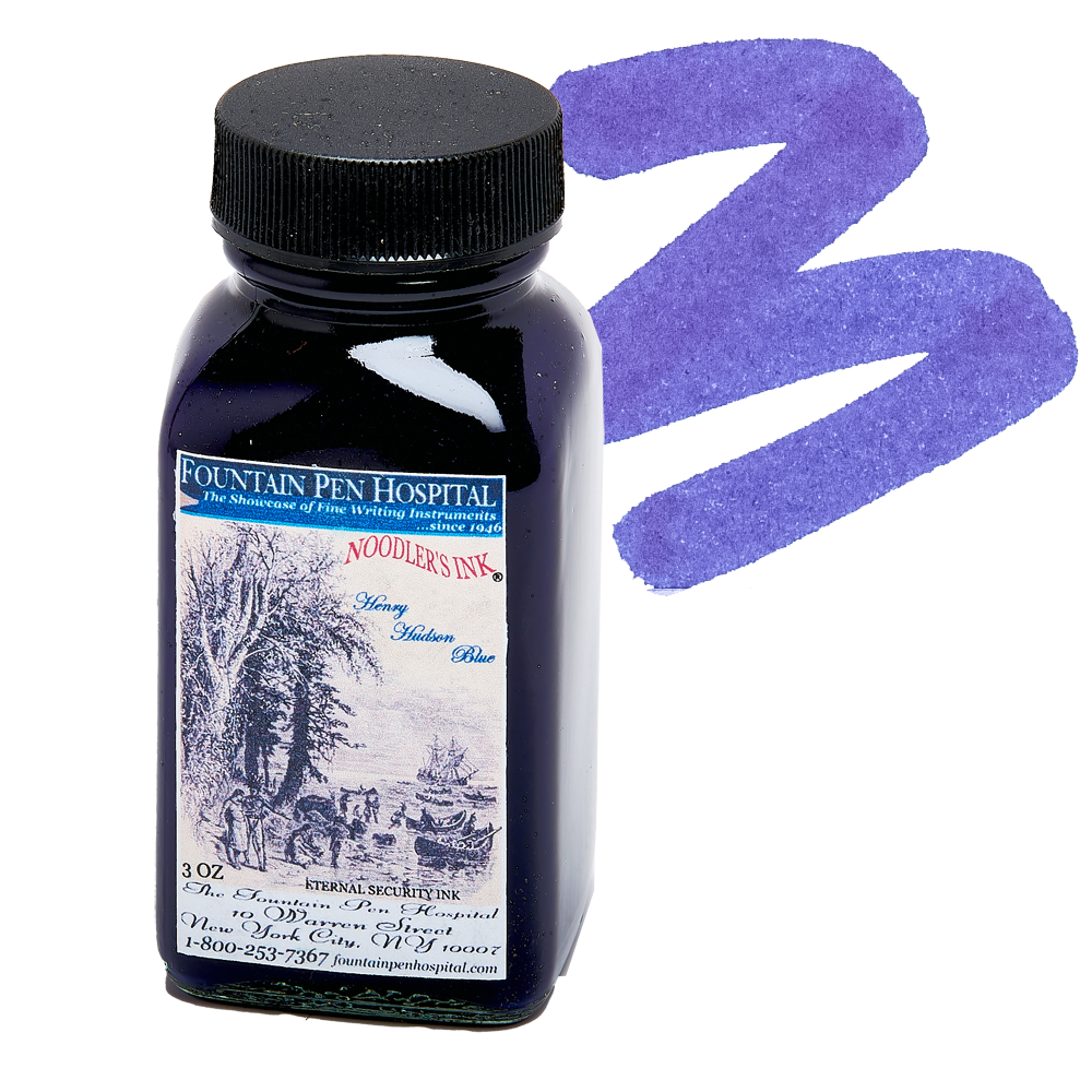 Henry Ink Noodlers Ink Henry Hudson Blue -FPH Exclusive 3 oz. Ink – Fountain Pen ...