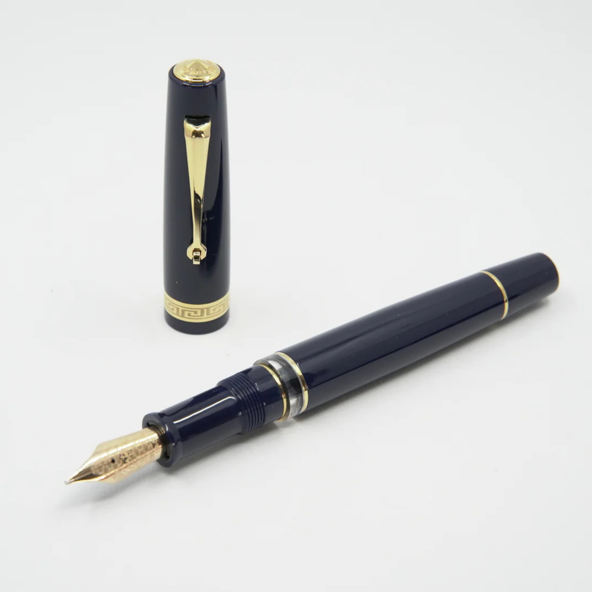 ASC Bologna Portofino Bespoke 2024 Blu Mare Gold Trim Fountain Pen