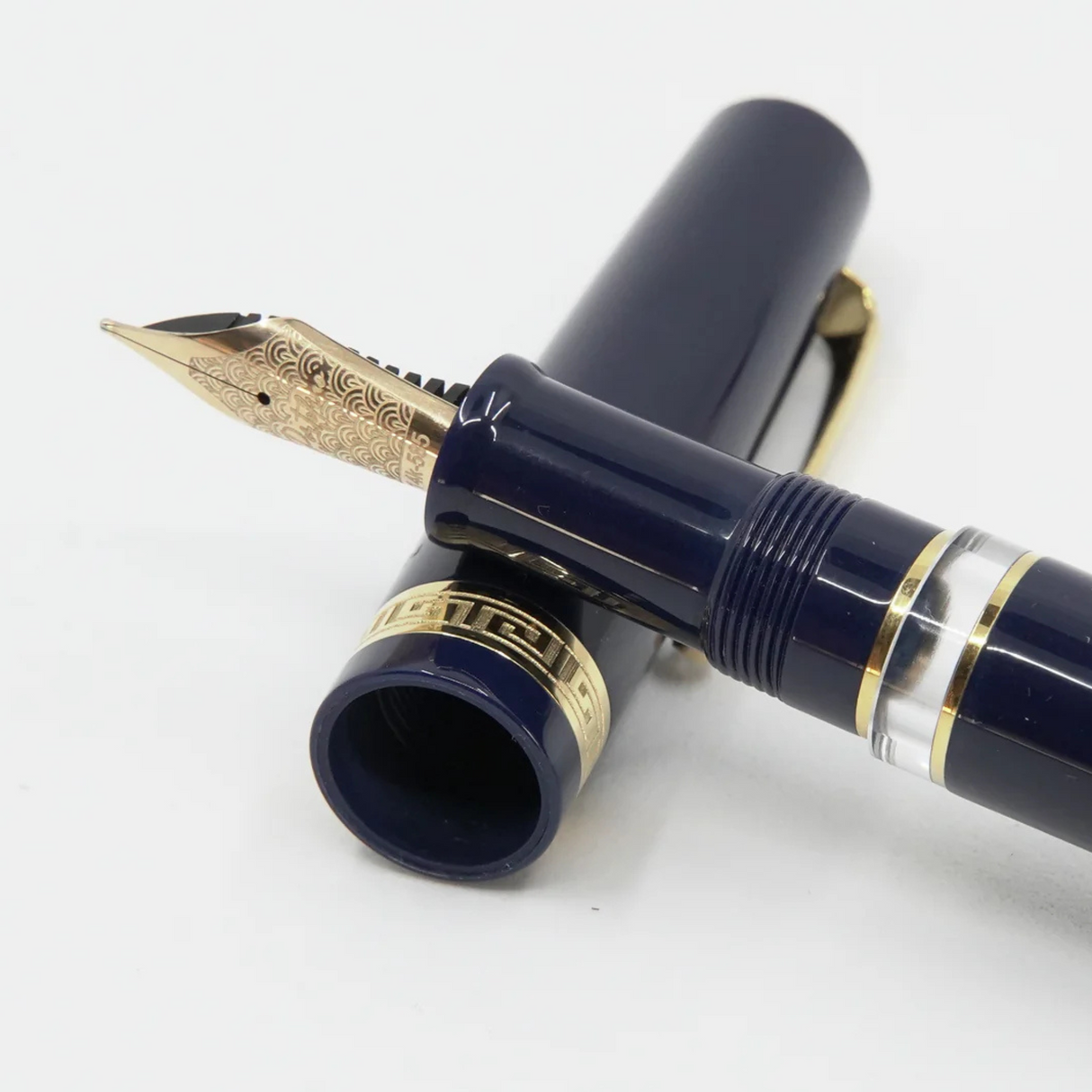 ASC Bologna Portofino Bespoke 2024 Blu Mare Gold Trim Fountain Pen