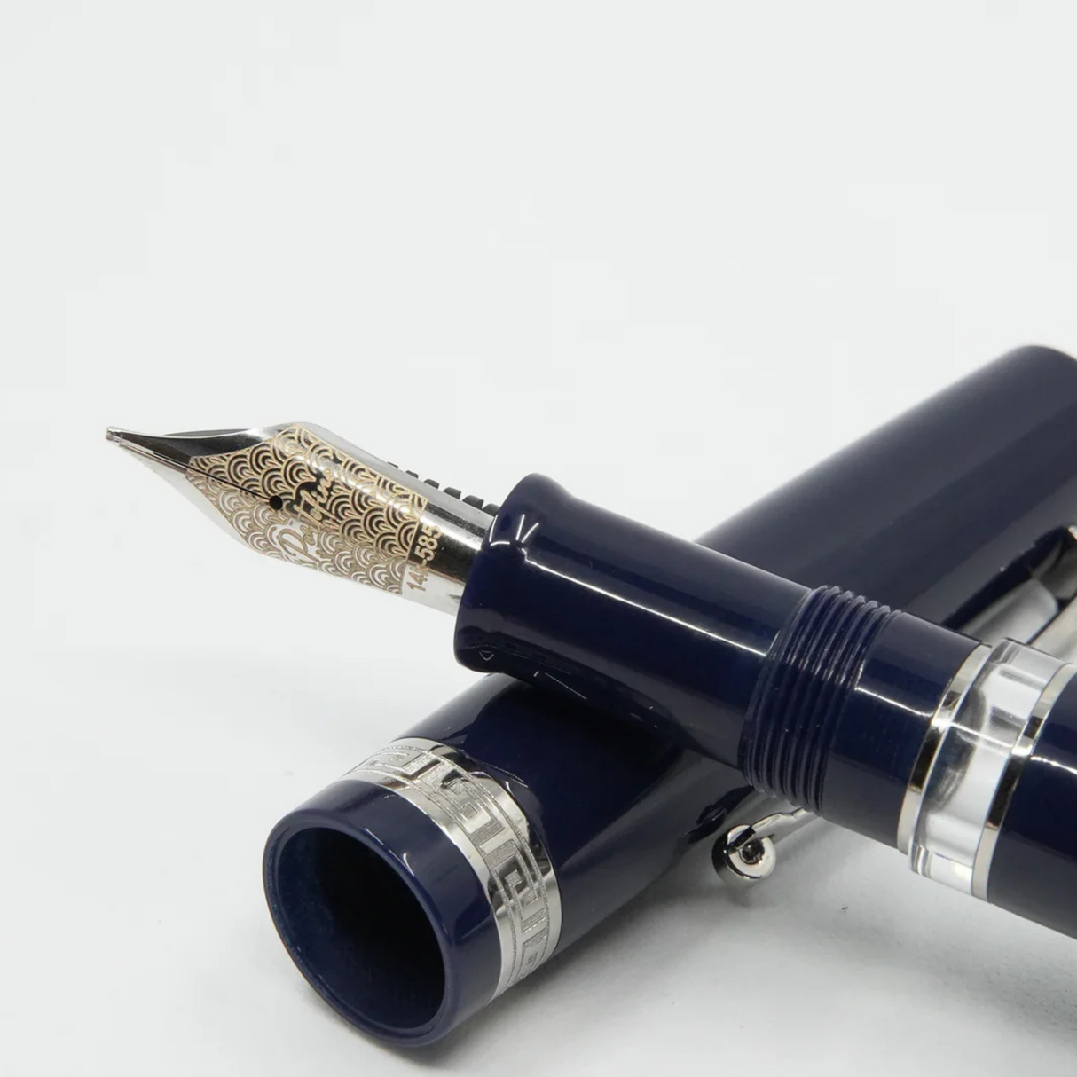 ASC Bologna Portofino Bespoke 2024 Blu Mare Rhodium Trim Fountain Pen