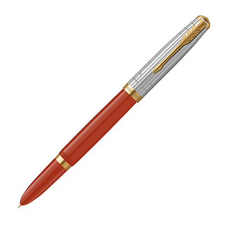 Parker 51 Premium Red Rage & Stainless Steel/Gold - Fountain Pen