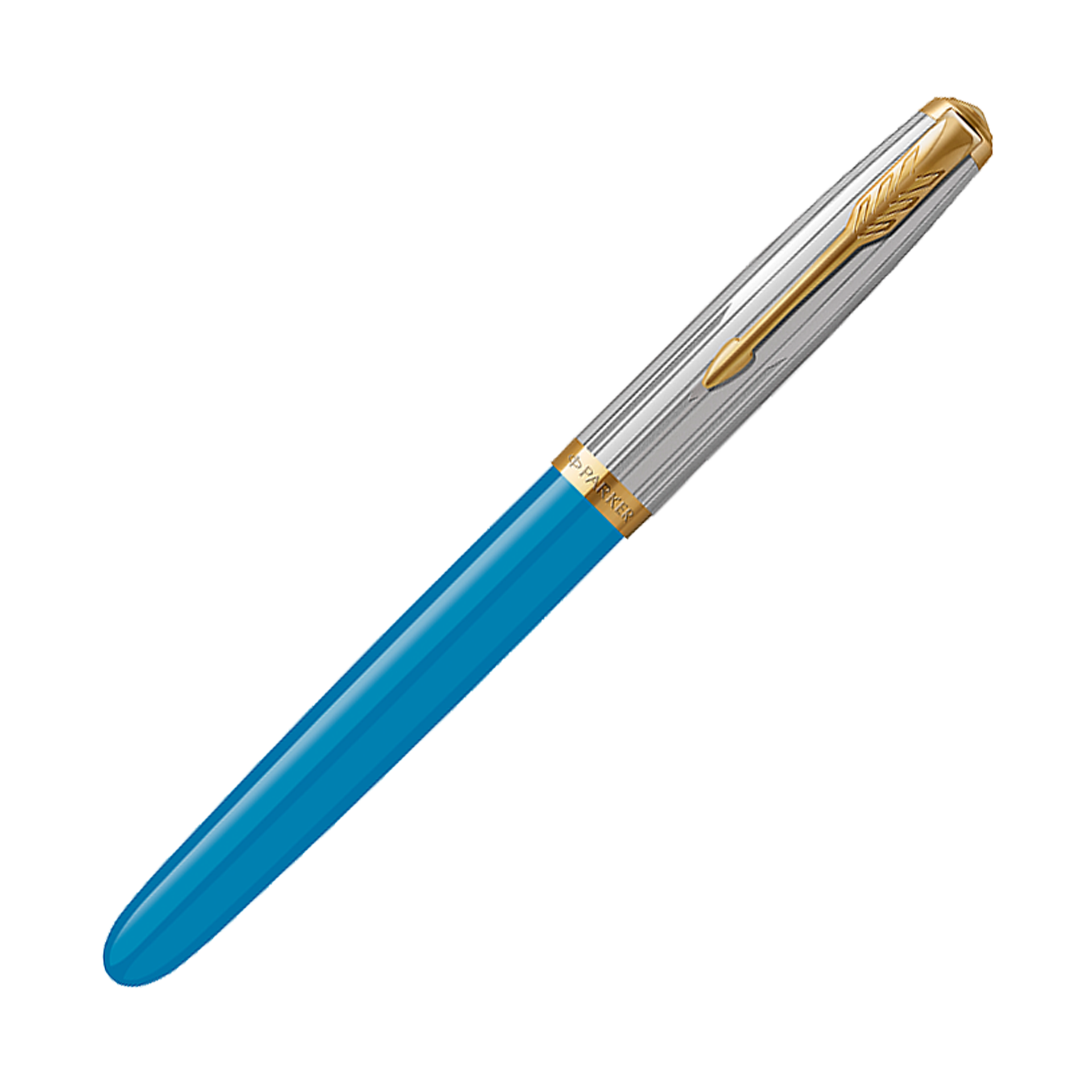 筆記具 Parker 51 F Parker 51 Premium Turquoise & Stainless Steel/Gold - Fountain Pen