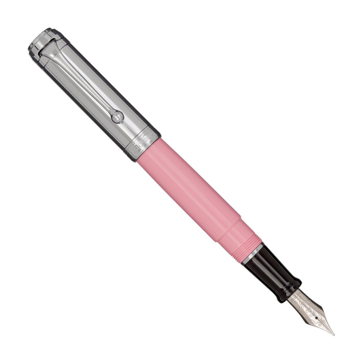 Aurora Talentum Pink w/ Chrome Cap Fountain Pen