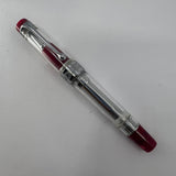 Aurora Optima Transparent Demonstrator Limited Edition Rollerball with Red Auroroloid Highlights