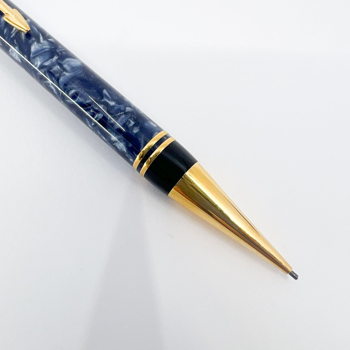 Parker Duofold Marble Blue Mechanical Pencil 0.9mm (Circa 1991)
