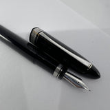 OMAS Blue/Black #360 Triangulated Fountain Pen - Medium 18kt Gold Nib