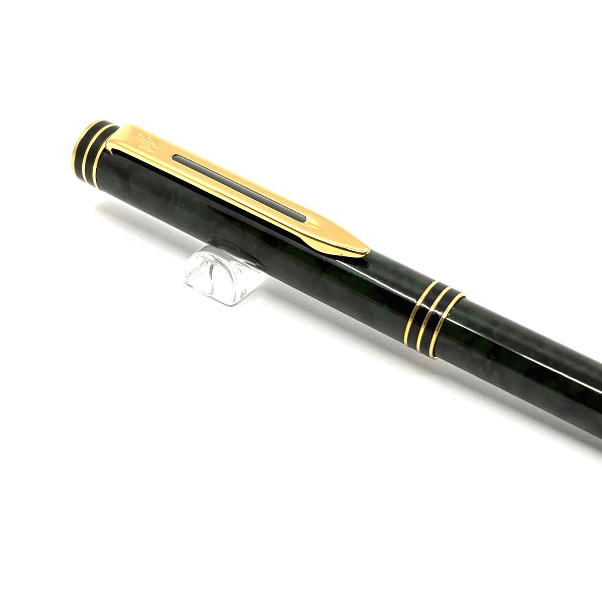 Waterman "Exclusive" Green & Black Marble Lacquered Fountain Pen