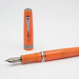 ASC Bologna Portofino Bespoke 2024 Arancio Grey Ruthenium Trim Fountain Pen