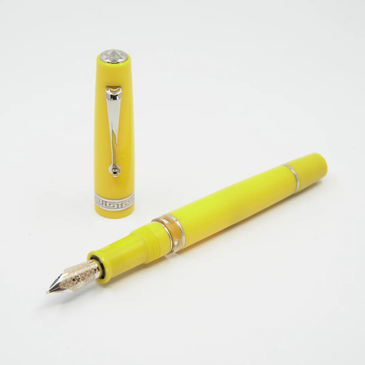 ASC Bologna Portofino Bespoke 2024 Giallo Rhodium Trim Fountain Pen