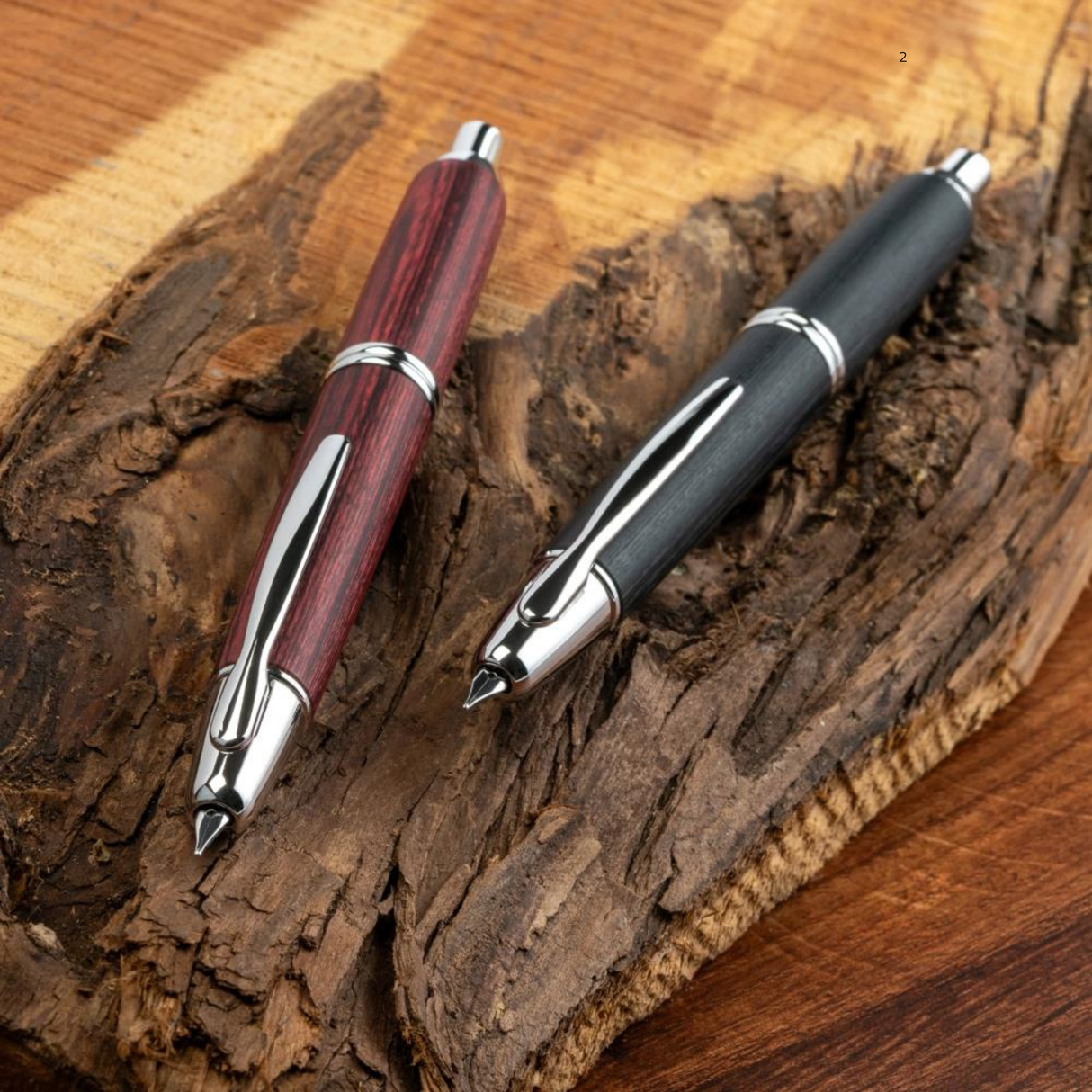 Pilot Vanishing Point Birchwood Black - Fountain Pen